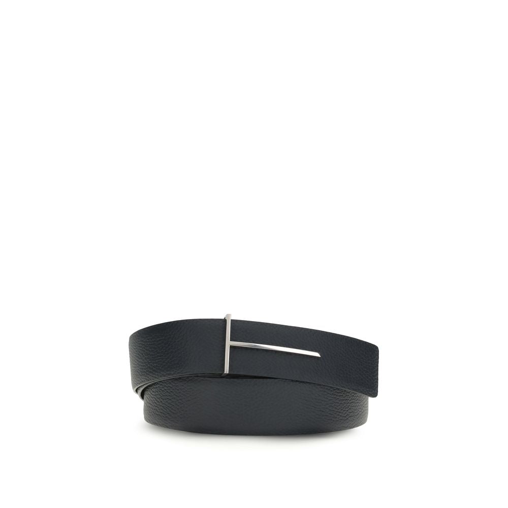 Tom Ford Grain Leather Slim T Reversible Belt