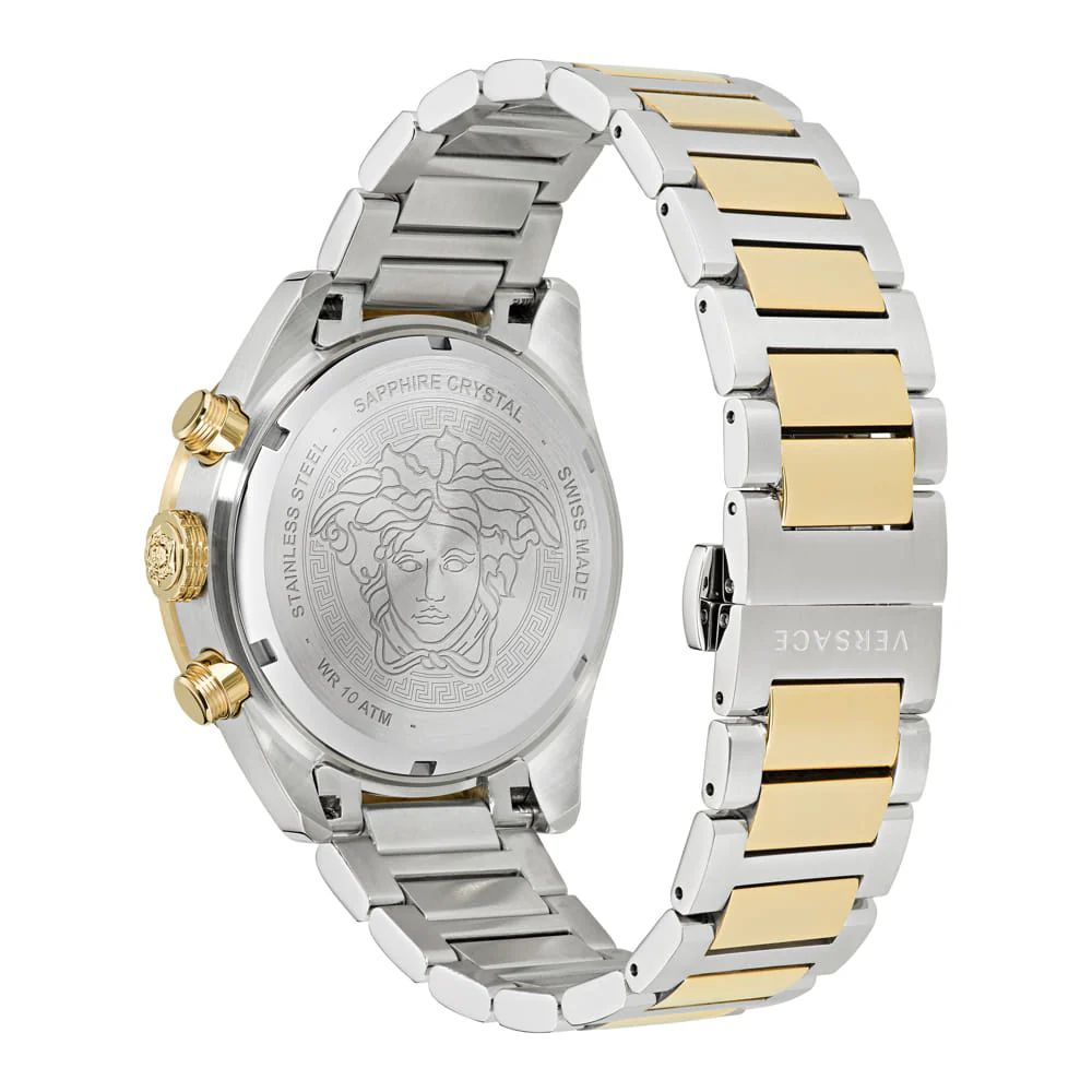 Versace Grey Stainless Steel Chronometer Watch (43mm)