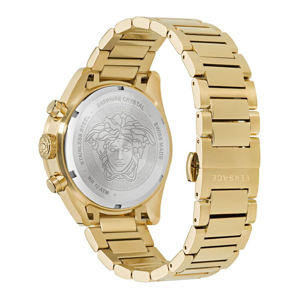 Versace Gold Stainless Steel Chronometer Watch (43mm)