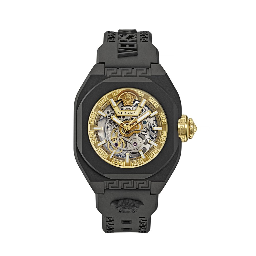 Versace Black Ceramic V-Legend Skeleton Watch (43mm)