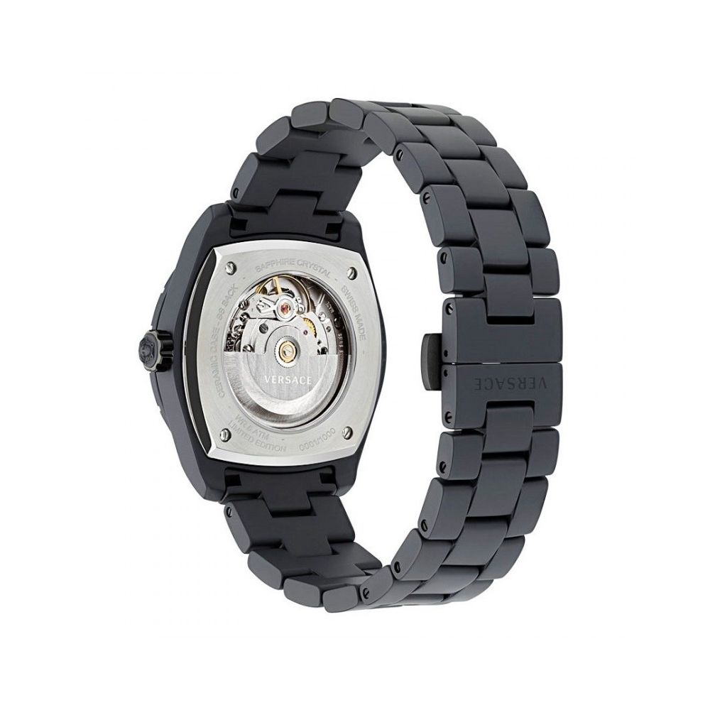 Versace Black Ceramic Dress Watch – Limited Edition (43mm)